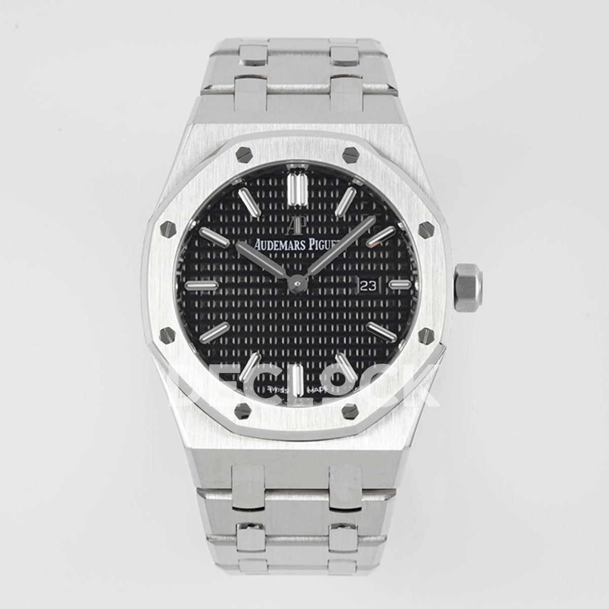 Royal Oak 33mm 67651OR SS Diamond Bezel Black Dial