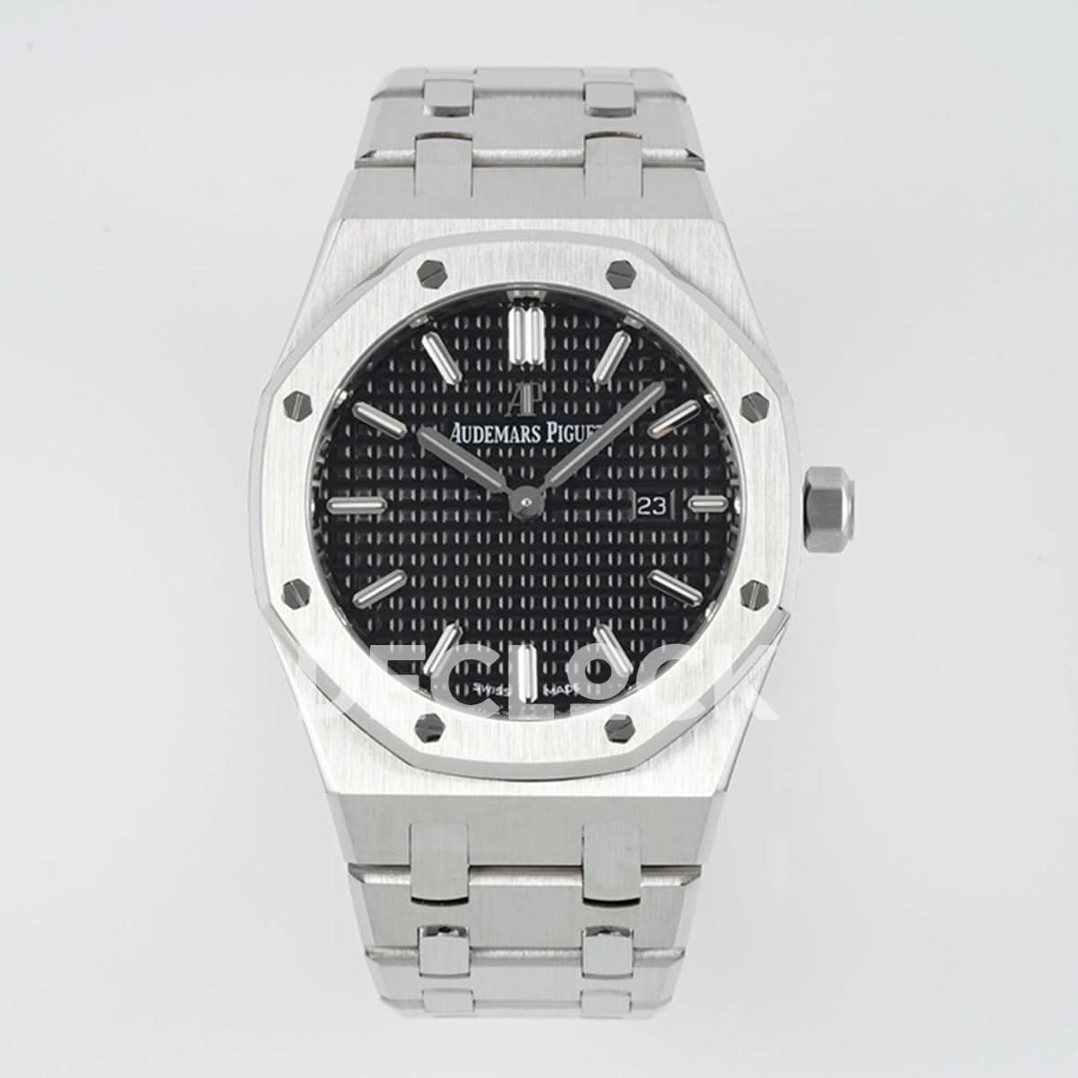 Royal Oak 33mm 67651OR SS Diamond Bezel Black Dial