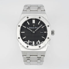 Royal Oak 33mm 67651OR SS Diamond Bezel Black Dial
