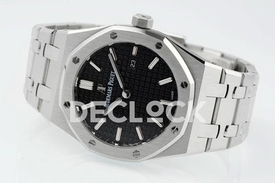 Royal Oak 33mm 67651OR SS Diamond Bezel Black Dial
