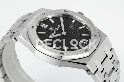 Royal Oak 33mm 67651OR SS Diamond Bezel Black Dial