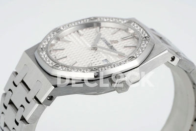 Royal Oak 33mm 67651OR SS Diamond Bezel White Dial