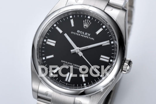 Replica Declock Oyster Perpetual 41mm Black Dial 124300 |  Declock.