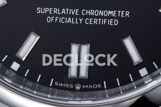 Replica Declock Oyster Perpetual 41mm Black Dial 124300 |  Declock.