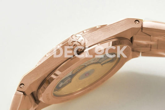 Replica Vacheron Constantin Les Historiques 222 Champagne Dial in Rose Gold |  Declock.