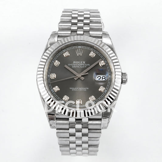 Rolex Datejust 41 126334 Grey Diamond Dial Jubilee VSF VS3235 V2
