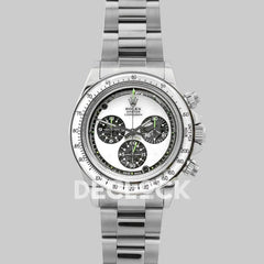 Replica Rolex Daytona 116508 Neon Artisans de Genève Unveils White Dial in White Gold