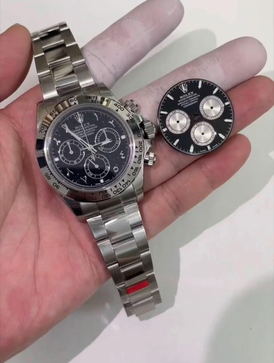 Replica Rolex Daytona 116520 Steel in Onyx Dial "Midnight" | Declock.