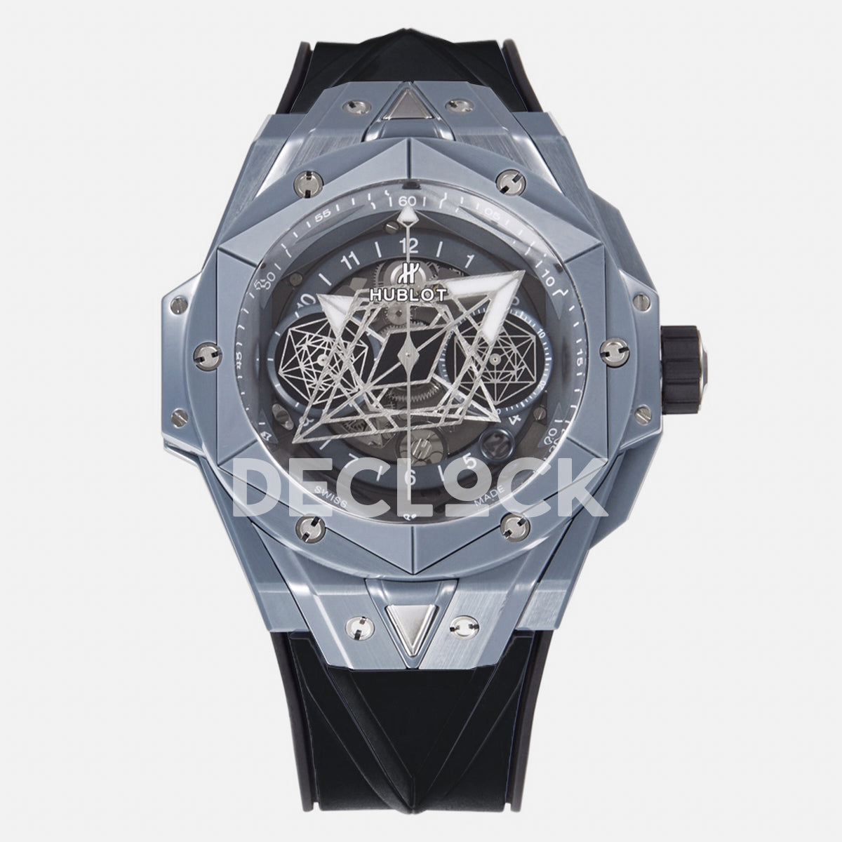 Big Bang Sang Bleu II Grey Magic Black Strap