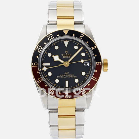 Tudor Black Bay M7941A1A0RU-0003 41mm SS Dial Red Bezel on SS Bracelet Replica Watch