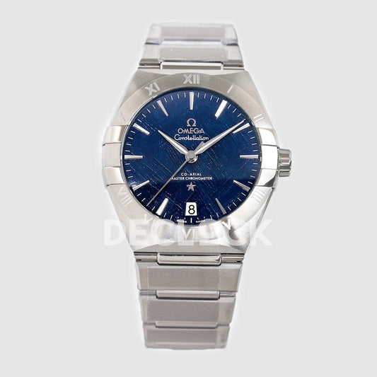 Replica Omega Constellation Co-Axial Chronometer 39mm Blue Dial in Steel |  Declock.