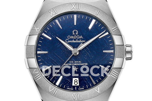 Replica Omega Constellation Co-Axial Chronometer 39mm Blue Dial in Steel | Declock.