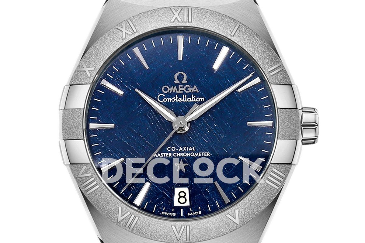 Replica Omega Constellation Co-Axial Chronometer 39mm Blue Dial in Steel |  Declock.