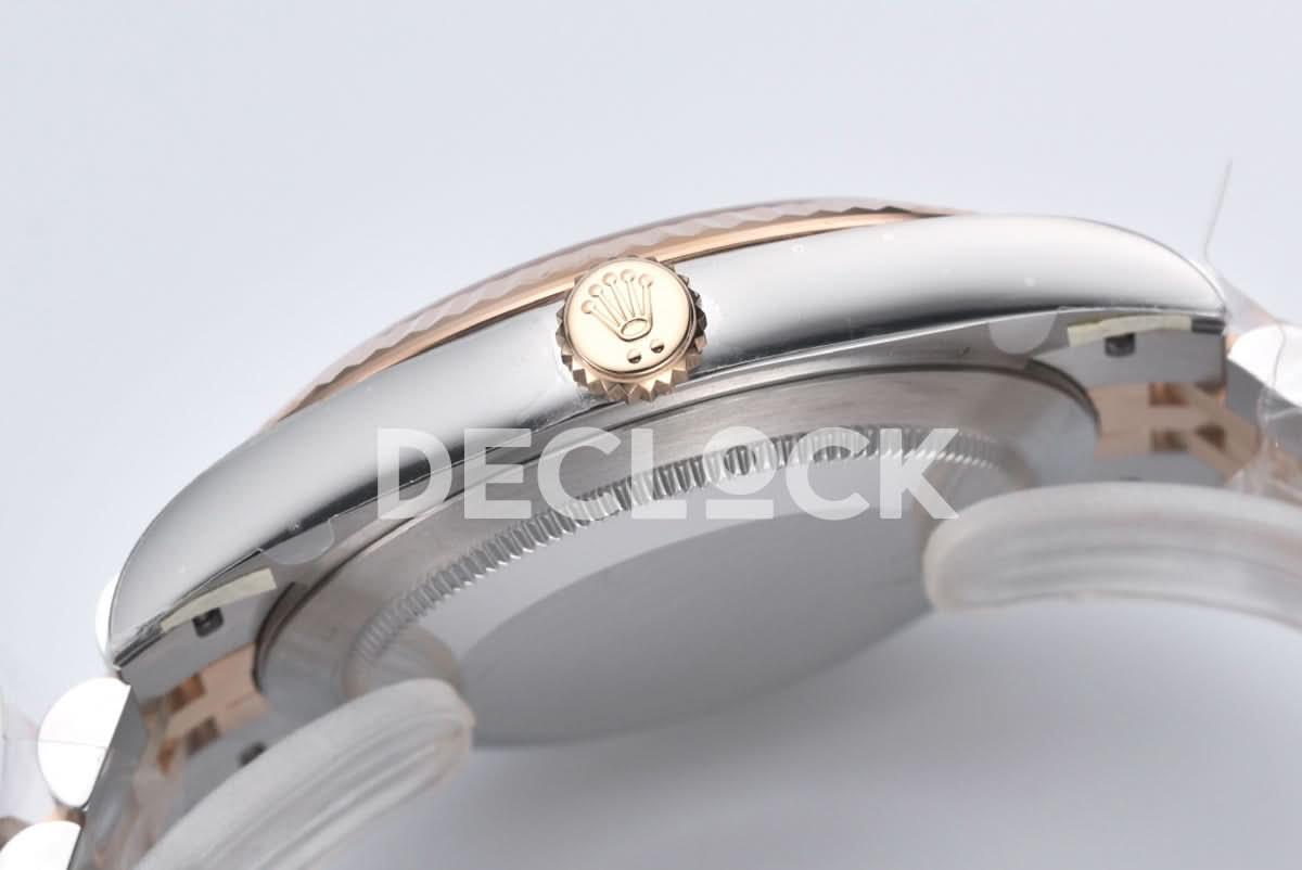 Replica Rolex Datejust 41 126331 Chocolate Dial Stick Markers in EveroseSteel on Jubilee Bracelet |  Declock.