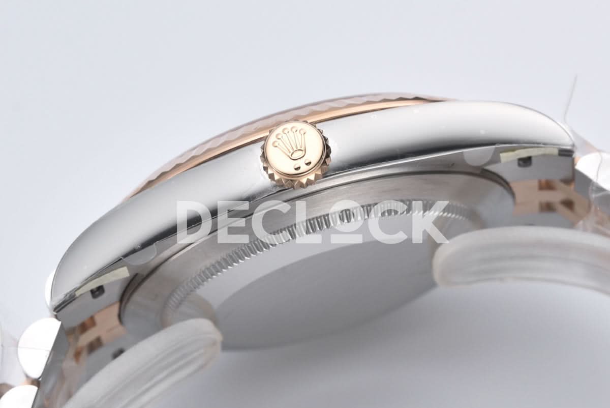 Datejust 41 126331 Chocolate Dial Stick Markers in EveroseSteel on Jubilee Bracelet