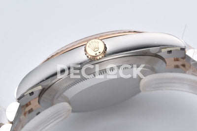 Datejust 41 126331 Chocolate Dial Stick Markers in EveroseSteel on Jubilee Bracelet