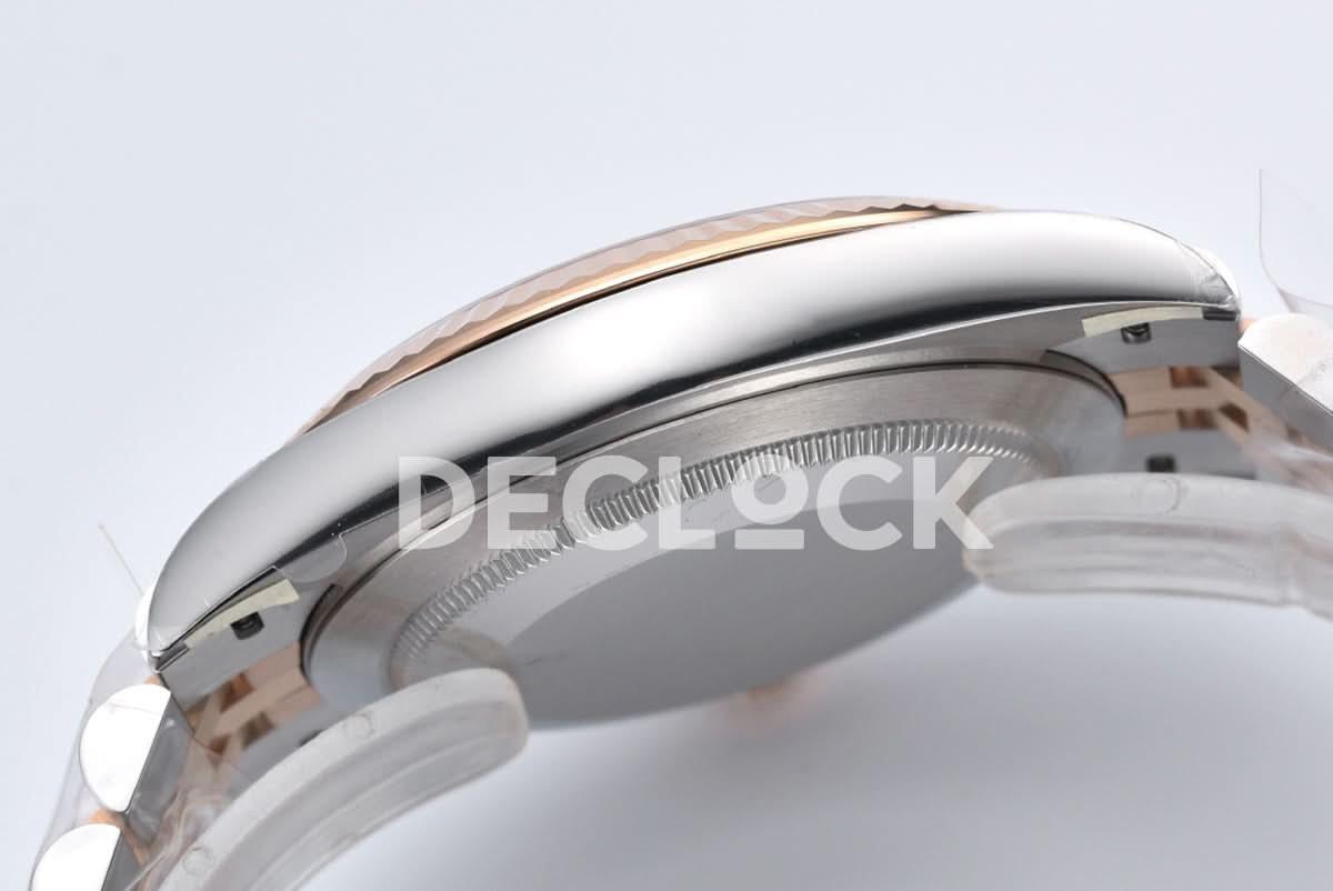 Replica Rolex Datejust 41 126331 Chocolate Dial Stick Markers in EveroseSteel on Jubilee Bracelet |  Declock.