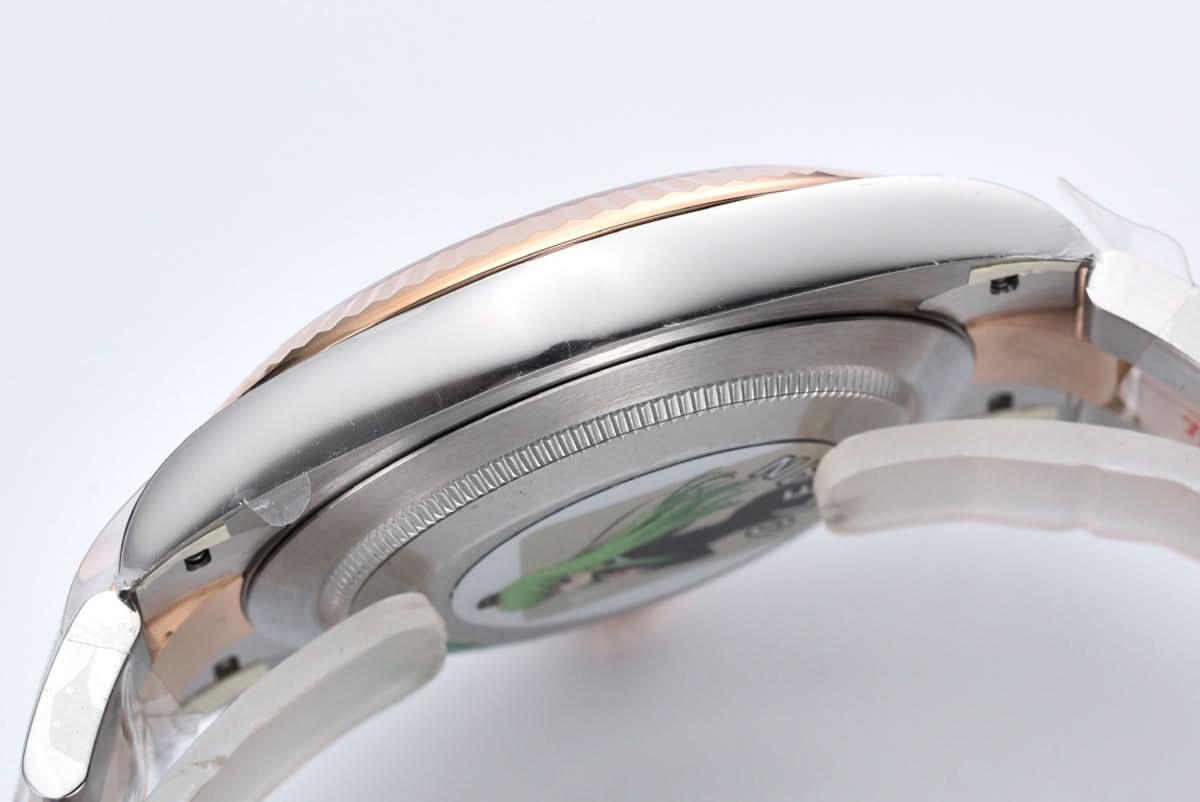 Replica Rolex Datejust 41 126331 Chocolate Dial Stick Markers in Everose/Steel on Oyster Bracelet |  Declock.