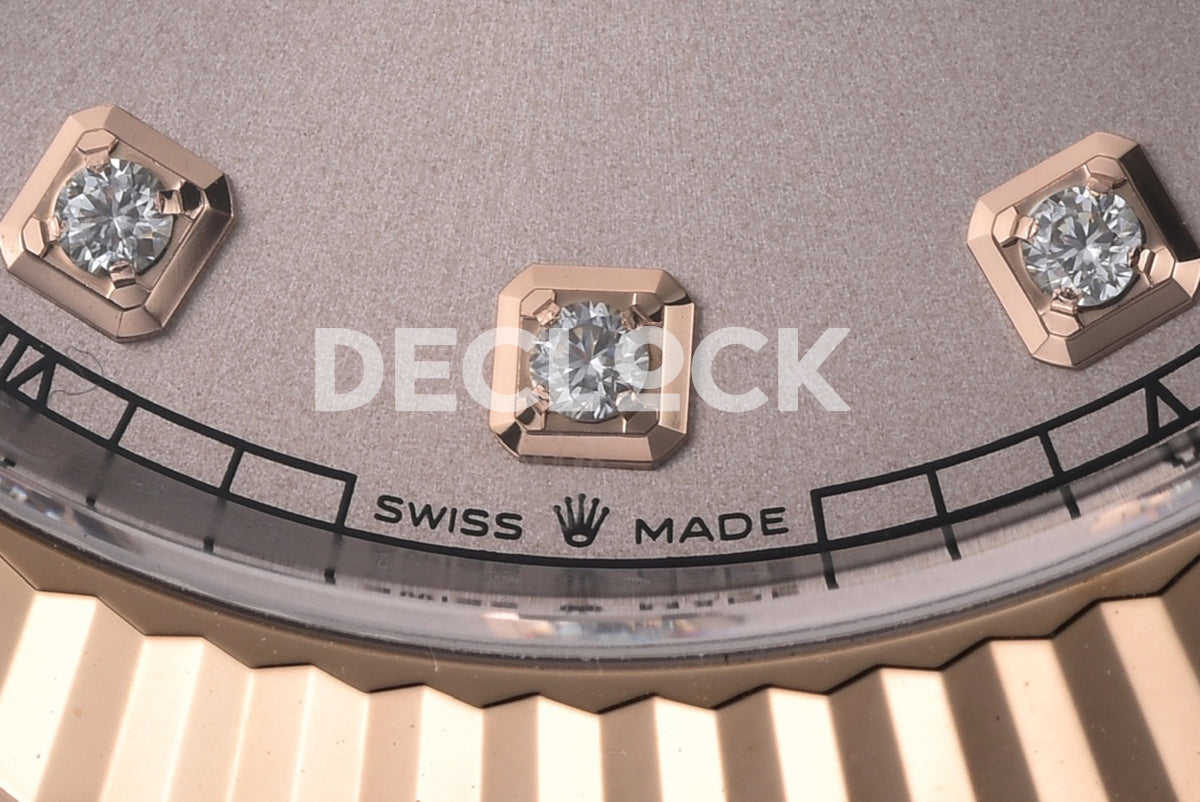 Datejust 41 126331 Pink Sundust Dial Diamond Markers in Everose/Steel on Oyster Bracelet
