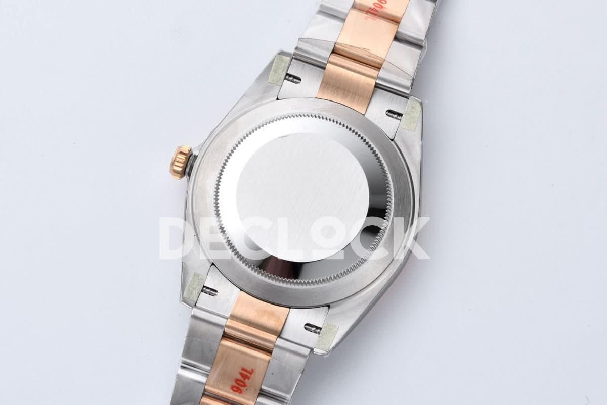 Replica Rolex Datejust 41 126331 Pink Sundust Dial Diamond Markers in Everose/Steel on Oyster Bracelet |  Declock.