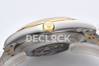 Datejust 41 126333 Champagne Motif Dial Stick Markers in Yellow/Steel on Jubilee Bracelet
