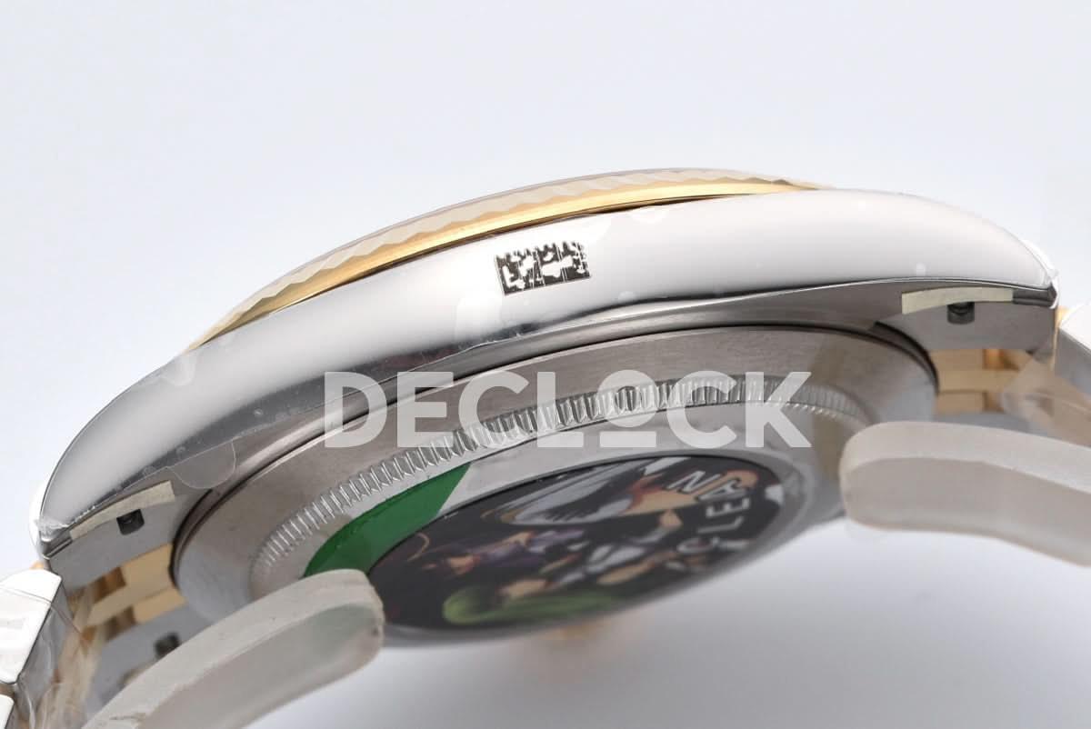 Replica Rolex Datejust 41 126333 Champagne Dial Stick Markers in Yellow/Steel on Jubilee Bracelet |  Declock.