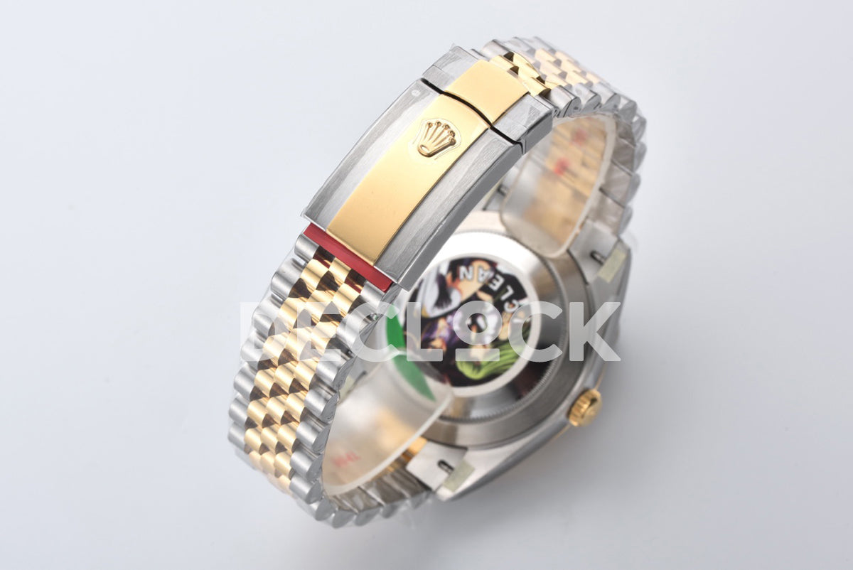 Datejust 41 126333 Champagne Motif Dial Stick Markers in Yellow/Steel on Jubilee Bracelet