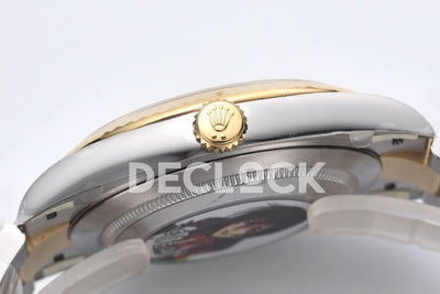Datejust 41 126333 Champagne Motif Dial Stick Markers in Yellow/Steel on Oyster Bracelet