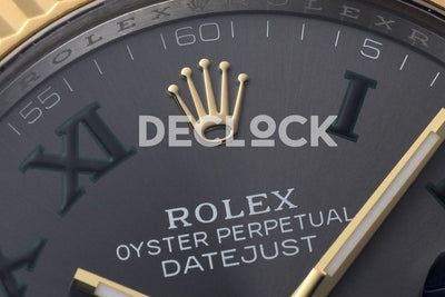 Datejust 41 126333 Slate Dial Stick Markers in Yellow/Steel on Oyster Bracelet