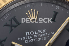 Datejust 41 126333 Slate Dial Stick Markers in YellowSteel on Jubilee Bracelet