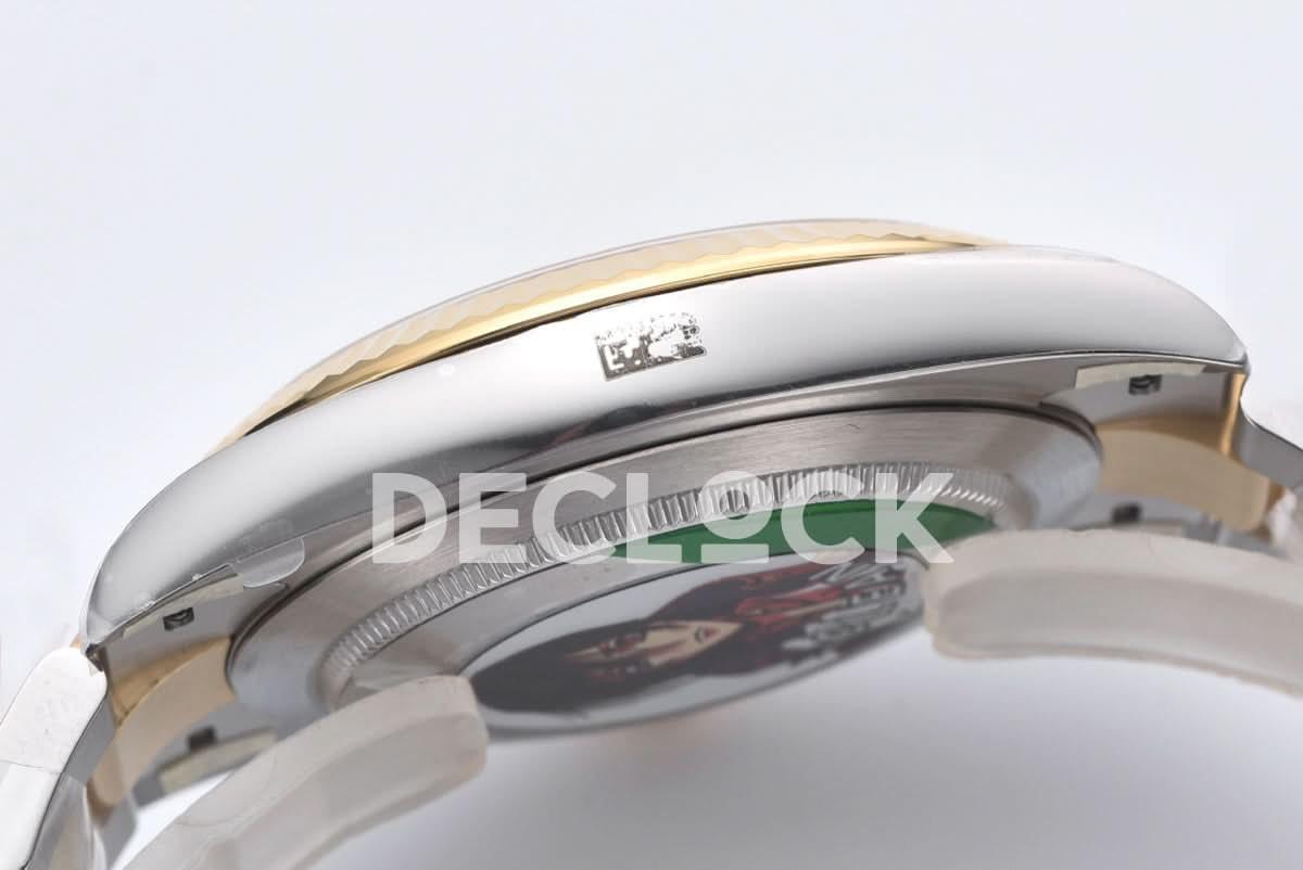 Replica Rolex Datejust 41 126333 Slate Dial Stick Markers in Yellow/Steel on Oyster Bracelet |  Declock.