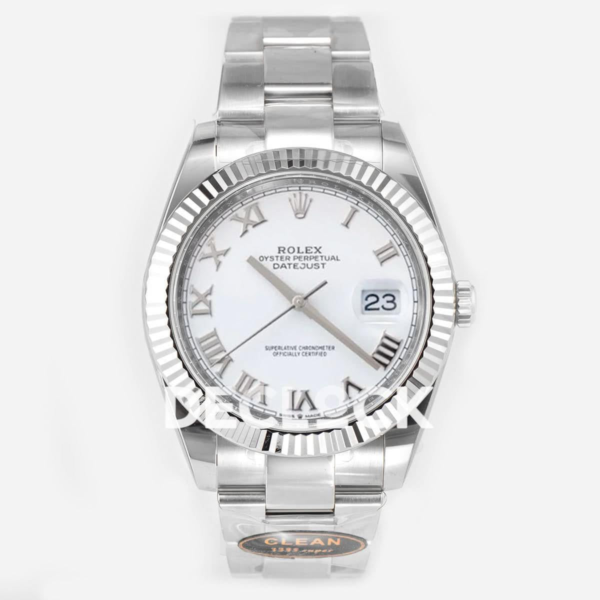 Replica Rolex DateJust 41 126334 904L SS White Dial on Oyster Bracelet |  Declock.