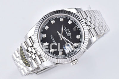 Datejust 41 126334 Bright Black Dial Diamond Markers on Jubilee Bracelet
