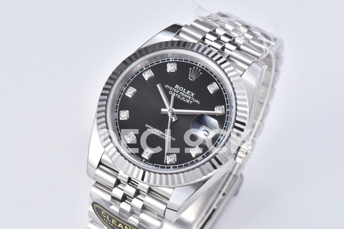 Datejust 36/41 126331 Black Dial in with Diamond Markers in Jubilee 