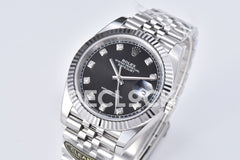 Datejust 36/41 126331 Black Dial in with Diamond Markers in Jubilee 