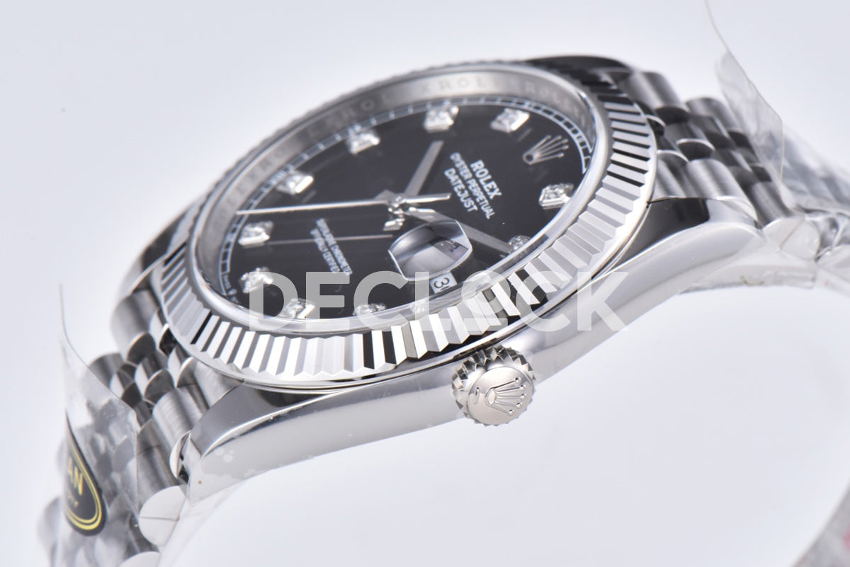 Datejust 36/41 126331 Black Dial in with Diamond Markers in Jubilee 