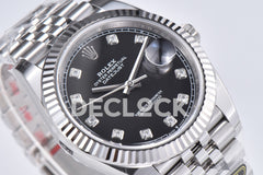 Datejust 36/41 126331 Black Dial in with Diamond Markers in Jubilee 