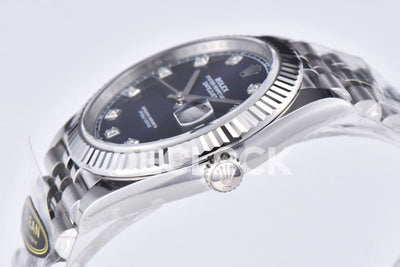 Datejust 41 126334 Bright Blue Dial Diamond Markers on Jubilee Bracelet