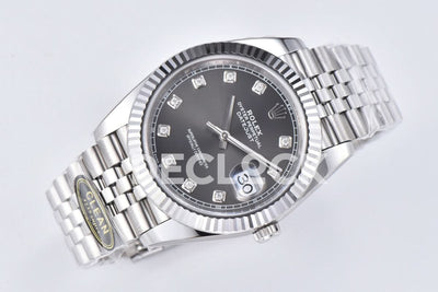 Datejust 41 126334 Slate Dial Diamond Markers on Jubilee Bracelet