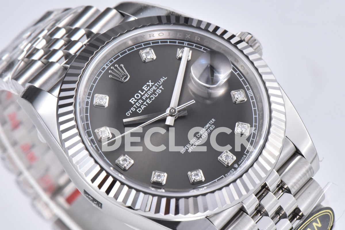 Datejust 36/41 126331 Black Dial in with Diamond Markers in Jubilee 