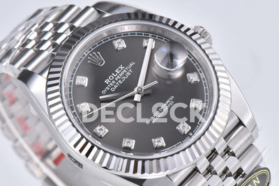Datejust 41 126334 Slate Dial Diamond Markers on Jubilee Bracelet