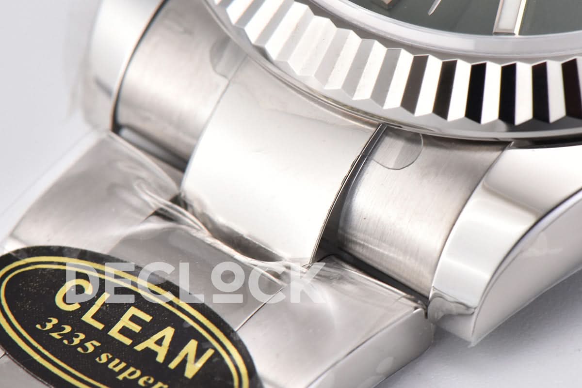 Datejust 41 126334 Slate Dial Stick Markers on Oyster Bracelet