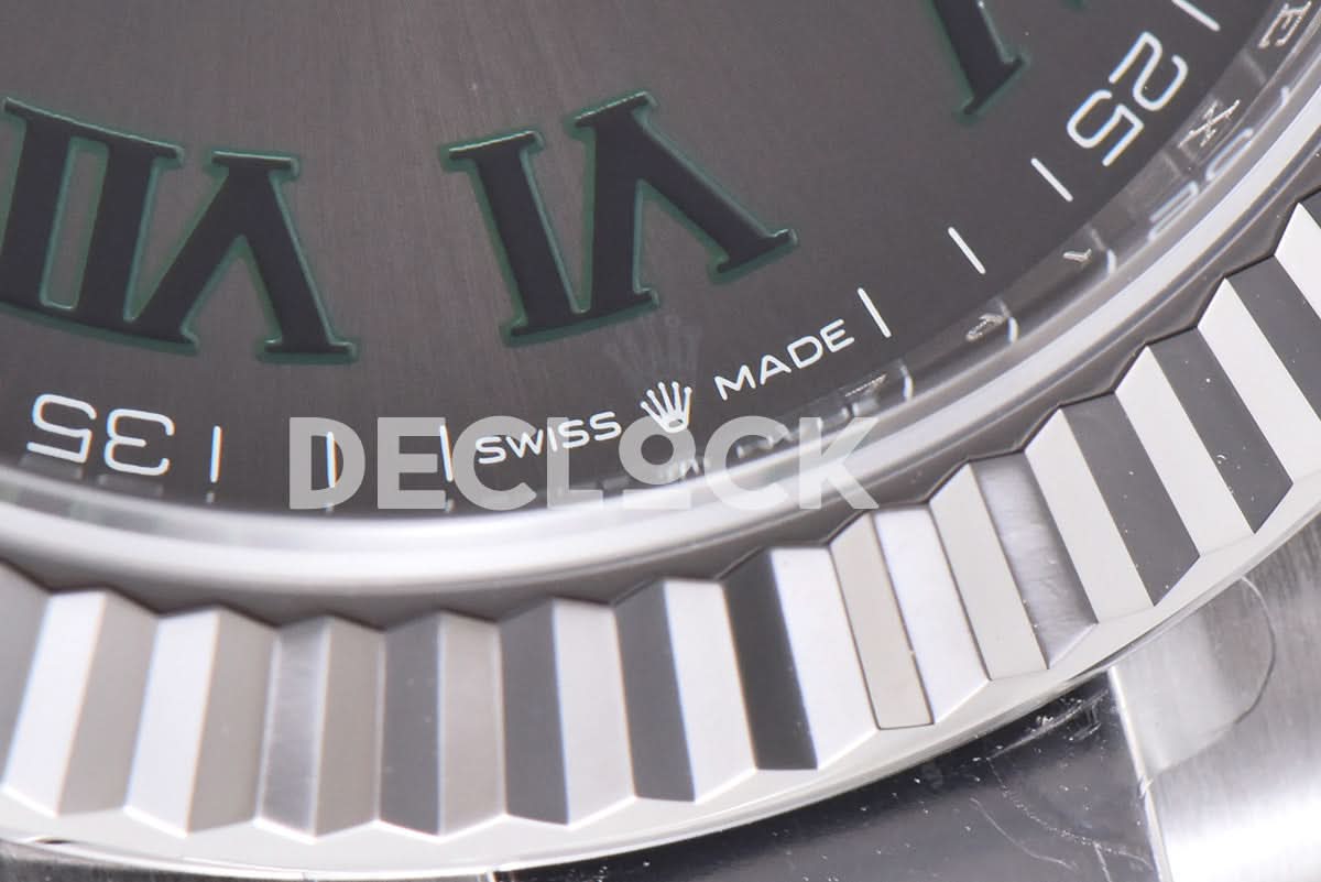 Datejust 41 126334 Slate Dial Stick Markers on Oyster Bracelet