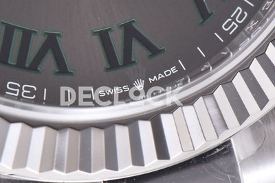 Datejust 41 126334 Slate Dial Stick Markers on Oyster Bracelet