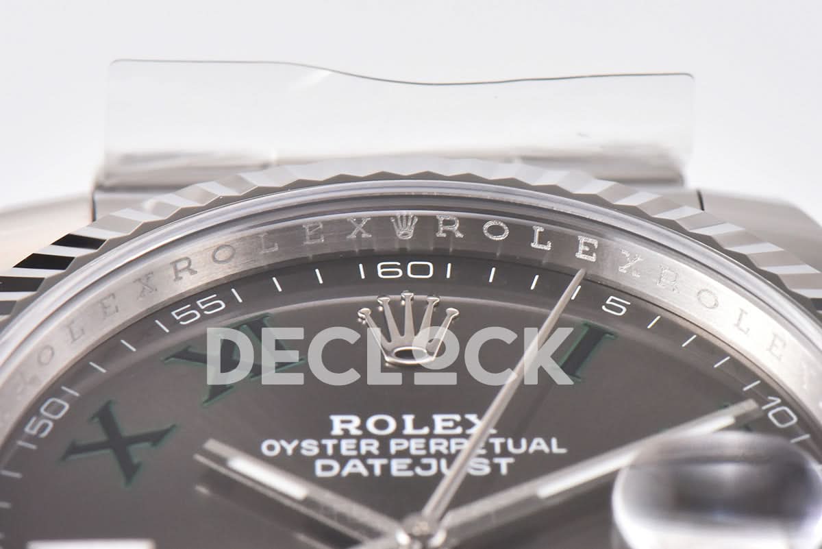 Datejust 41 126334 Slate Dial Stick Markers on Oyster Bracelet