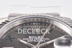 Datejust 36/41 126331 Black Dial in with Diamond Markers in Jubilee 