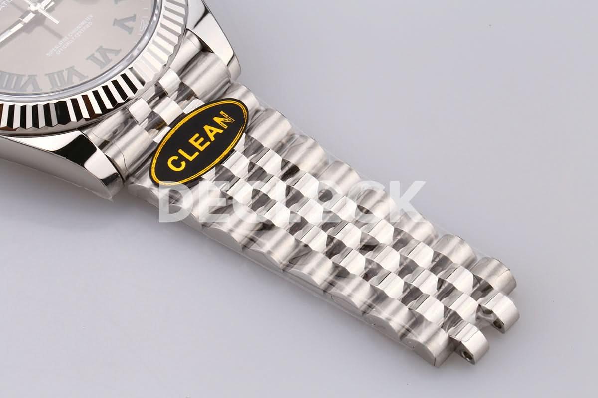 Replica Rolex Datejust 41 126334 Sliver Dial Stick Markers on Jubilee Bracelet |  Declock.