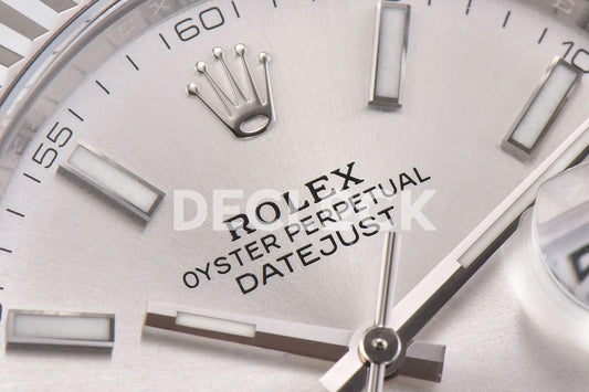 Replica Rolex Datejust 41 126334 Sliver Dial Stick Markers on Jubilee Bracelet |  Declock.