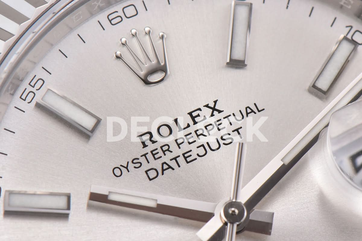 Datejust 41 126334 Sliver Dial Stick Markers on Jubilee Bracelet