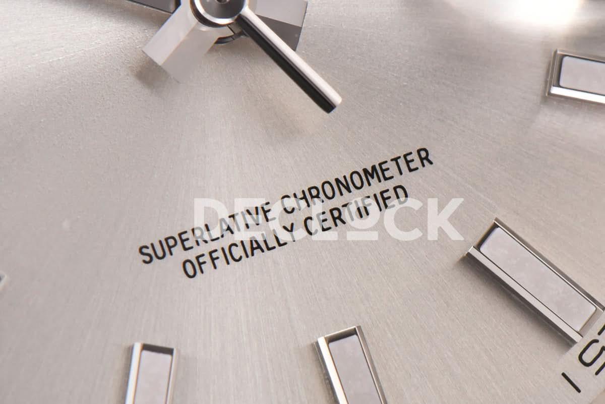 Replica Rolex Datejust 41 126334 Sliver Dial Stick Markers on Oyster Bracelet |  Declock.